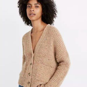 Madewell Speckled Rib Cardigan